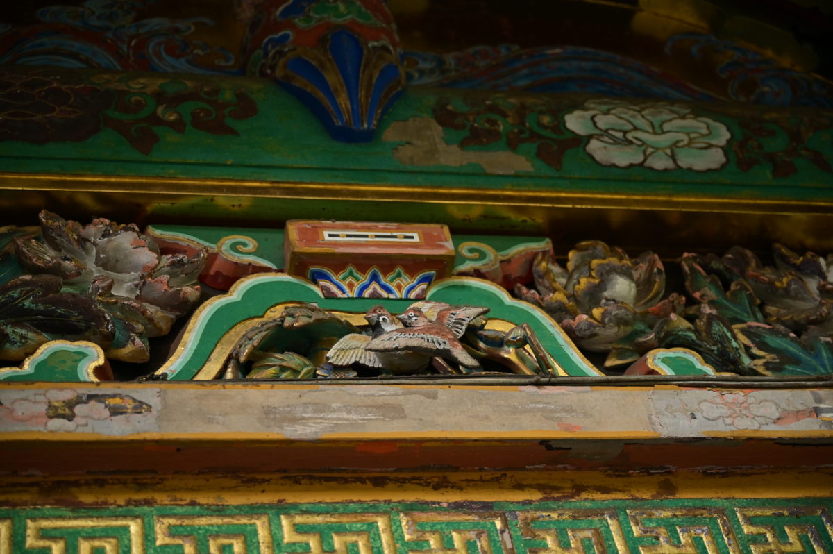 日光東照宮　スズメ