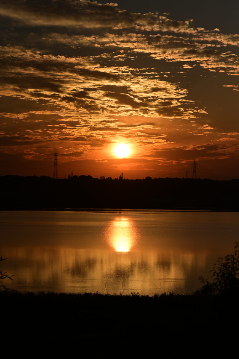 印旛沼サンセットヒルズ　夕景