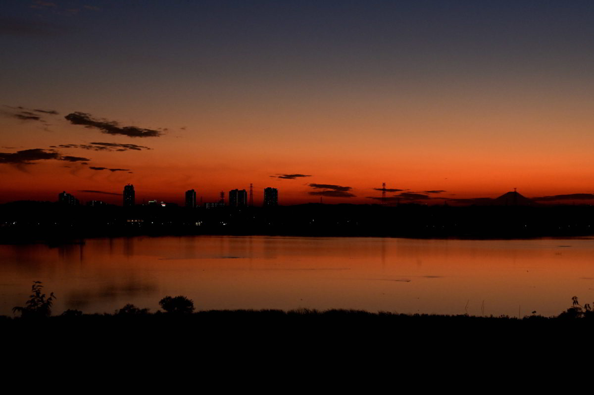 印旛沼サンセットヒルズ　夕景